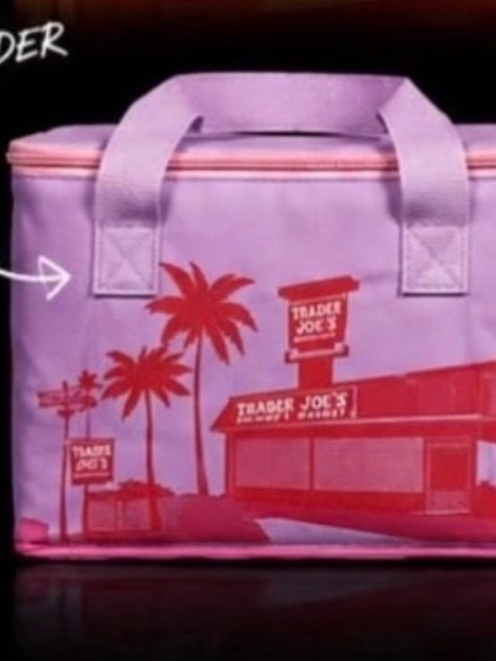 Lavender & Pink Insulated Tote Bag